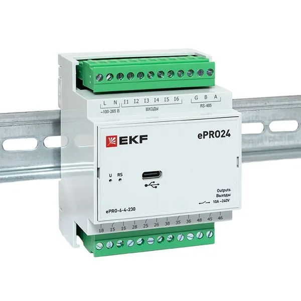 Модуль расширения ePRO24 удаленного управления 6вх\4вых 230В EKF PROxim - Фото 3