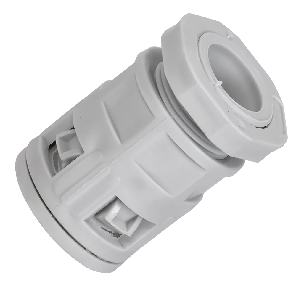 ELASTA Муфта вводная для гофрированных труб MVN32 IP40 серая IEK