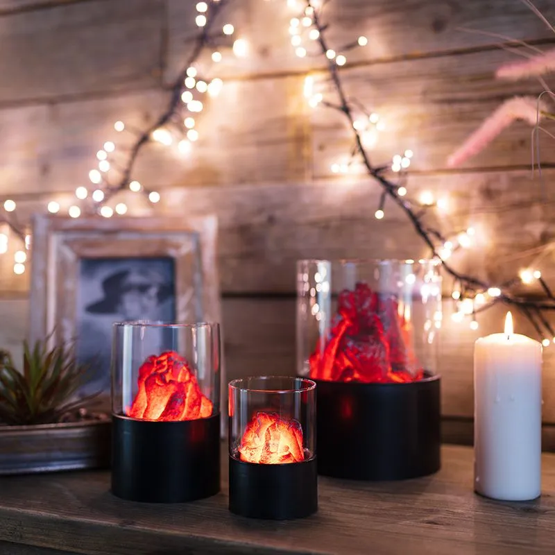 Декоративный светильник Лава Ø 10х16,5 см, батарейки 3хАА (не в комплекте) - Фото 3