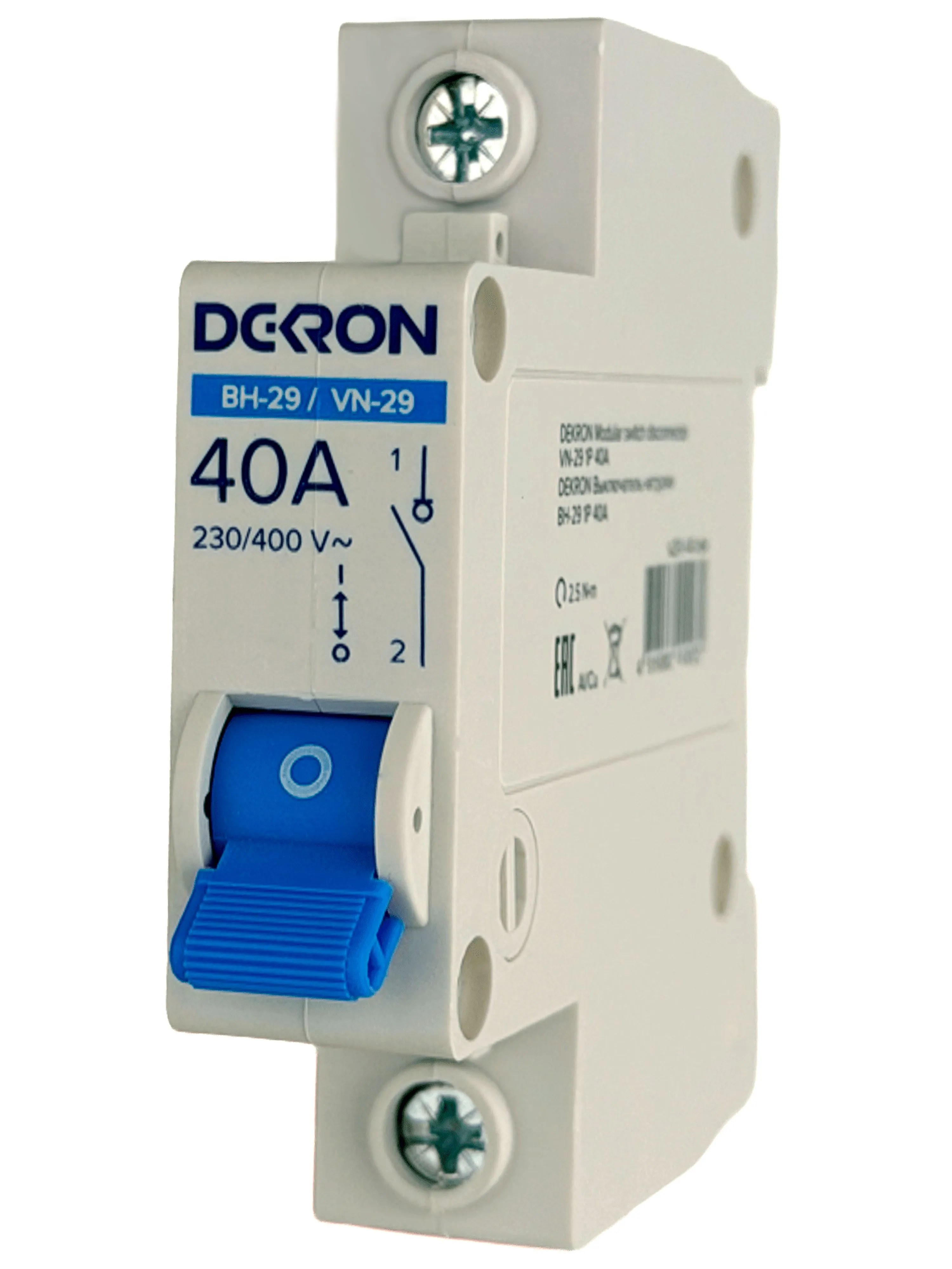 Выключатель нагрузки ВН-29 1P 40А - Фото 2