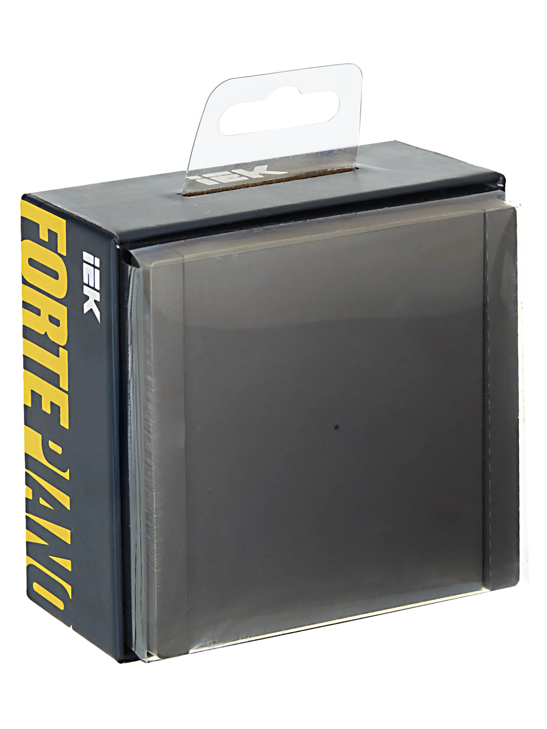 FORTE&PIANO Выключатель 1-клавишный с индикацией 10А FP502 сталь IEK - Фото 2