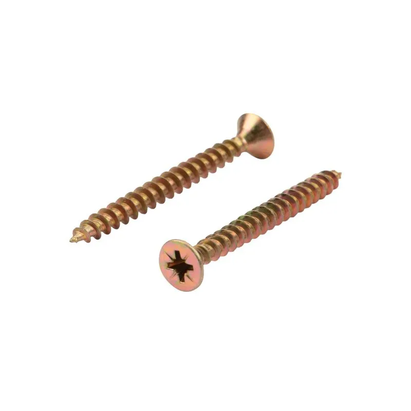 Саморез универсальный 5х50, желтый цинк, пакет (400 шт/уп) KRANZ - Фото 4