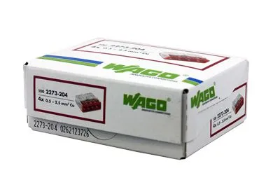 2273-204 Экспресс-клемма 4-проводная до 2,5 мм², (100 шт./уп.) WAGO - Фото 3