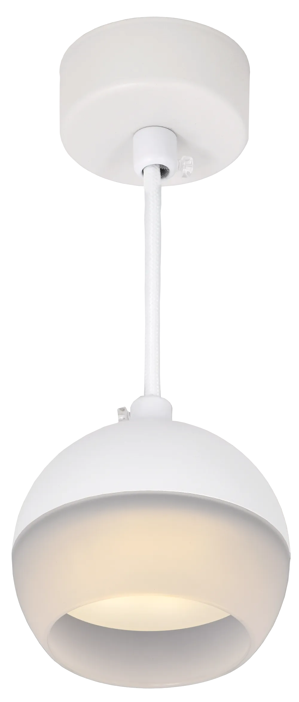 LIGHTING Светильник 4012 подвесной под лампу GX53 белый IEK - Фото 5