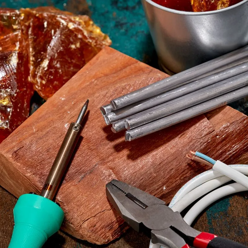 Припой пруток ПОС-61, Ø8мм, длина 400мм, ГОСТ 21931-76, олово 61%, свинец 39% (упак. 5 кг) REXANT - Фото 5