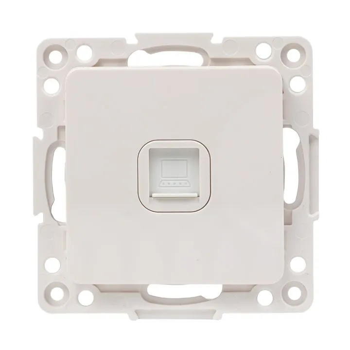 Стокгольм Механизм Розетки RJ-45 1-местной белый EKF для освещения