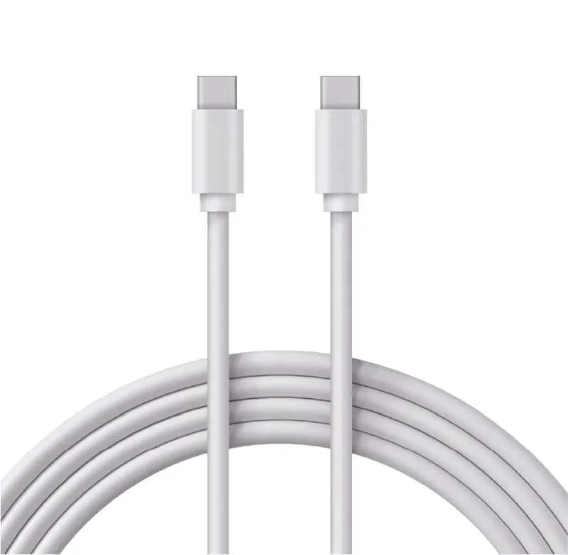 Кабель Type-C - Type-C, 3А, 60Вт, 1м, ПВХ, белый, Power Delivery REXANT 18-1831