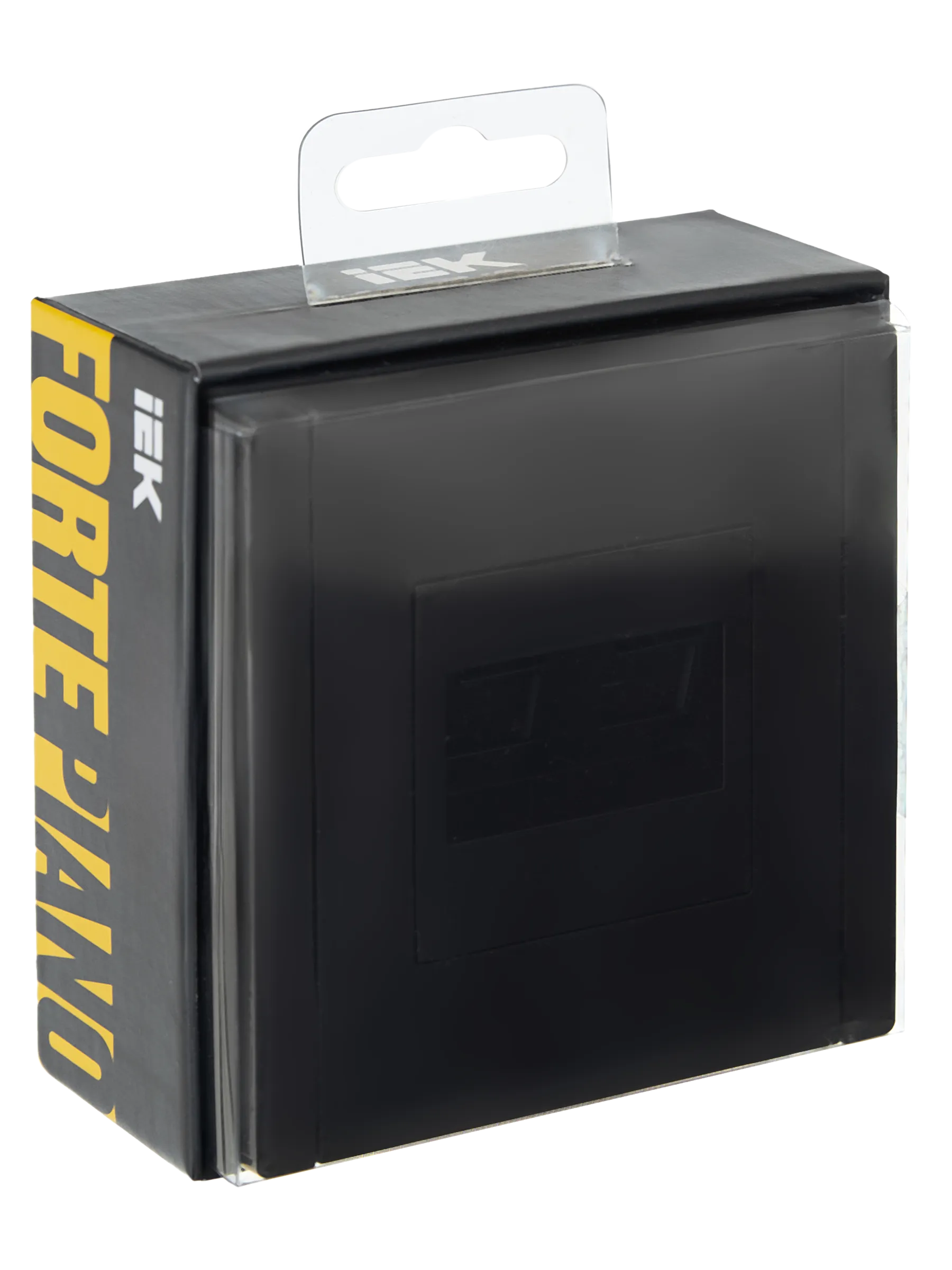 FORTE&PIANO Розетка компьютерная двойная RJ45 кат.5E FP133 черный IEK - Фото 2