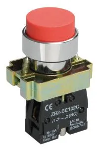 Кнопка управления LAY5-BL42 без подсветки красная 1NC IEK BBT71-BL-K04