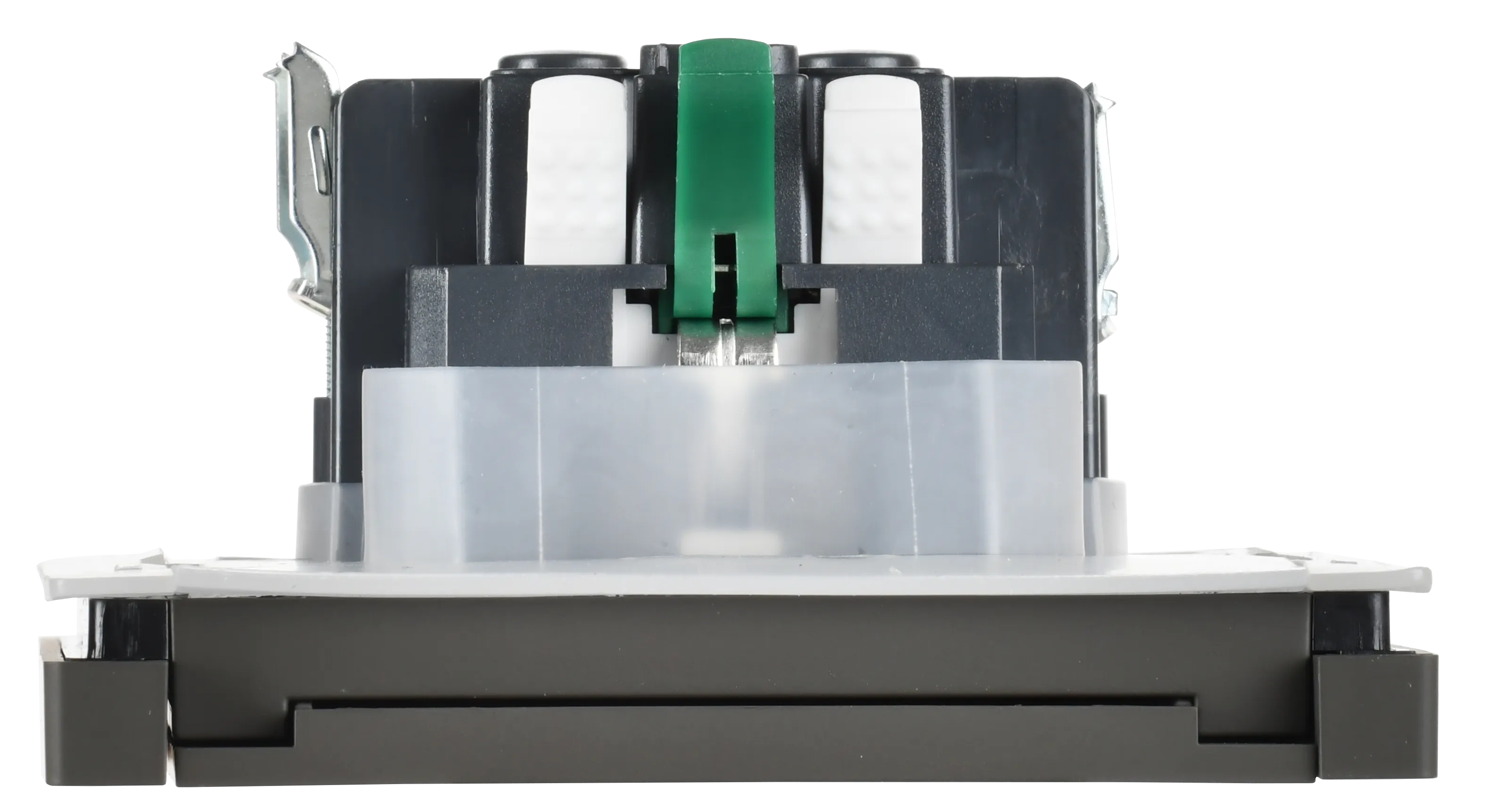 FORTE&PIANO Розетка 1-местная с заземлением с защитными шторками и крышкой безвинтовое крепление 16А IP44 FP319 серый IEK - Фото 3