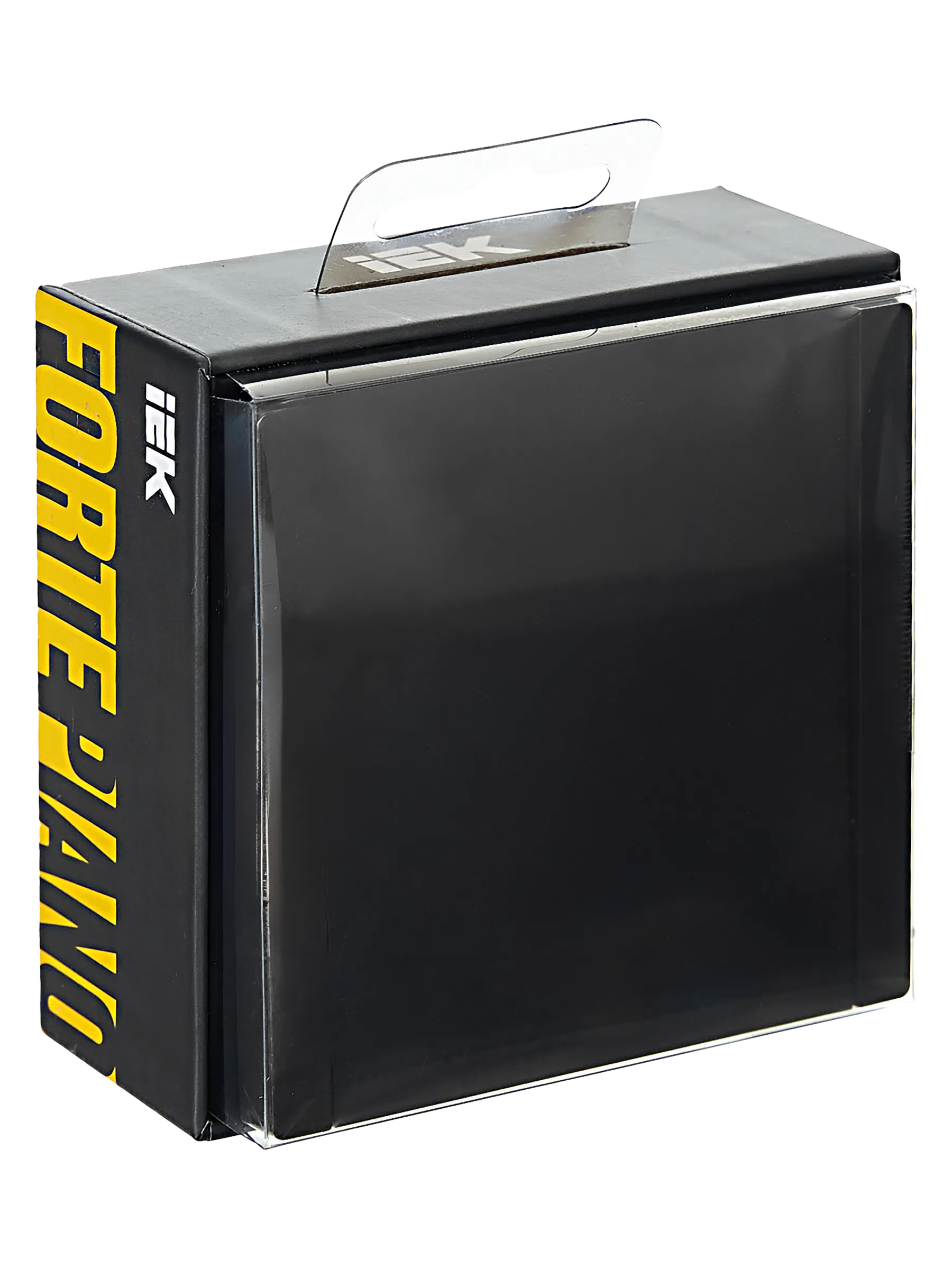 FORTE&PIANO Выключатель 1-клавишный проходной с индикацией 10А FP104 черный IEK - Фото 2