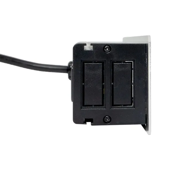 Встраиваемый настольный розеточный блок, 10 модулей, C-Line - Фото 2