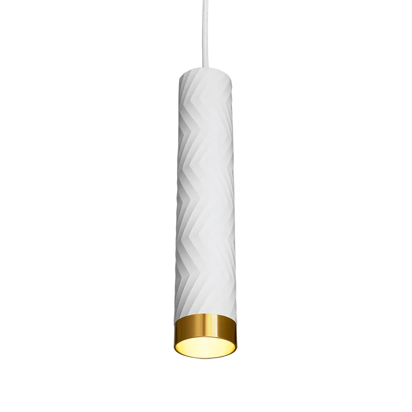 Подвесной светильник WOLTA WSL-GU10/P09WG IP20 под лампу GU10 Белый/золото LINEA D55x280 1/20 - Фото 4
