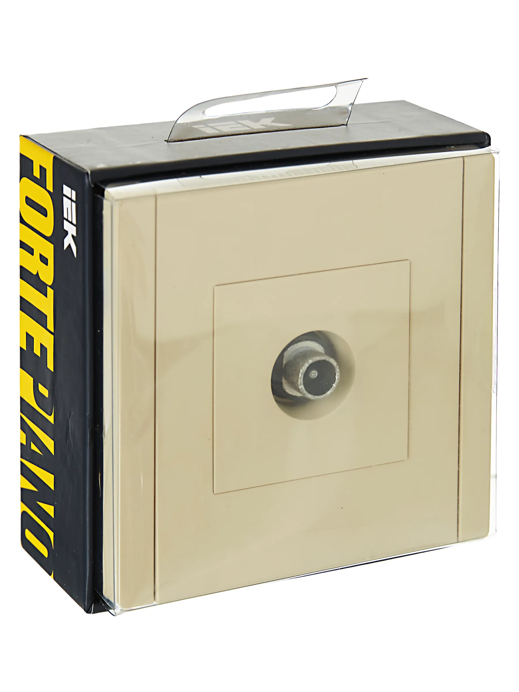 FORTE&PIANO Розетка TV проходная FP429 ваниль IEK - Фото 2