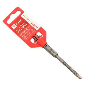Бур по бетону SDS-plus 6х110 мм (4 резца) EKF Expert db-6-110-4x4