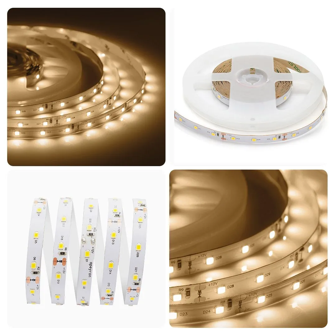Лента светодиодная СТ smd2835 60д/м 12В 3000К IP20 5м Apeyron - Фото 8