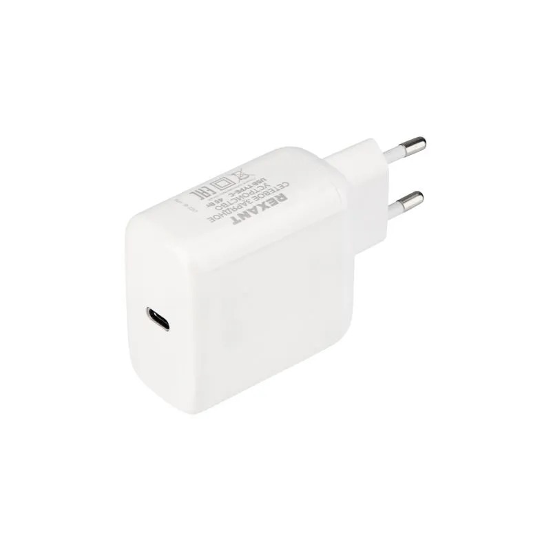 Сетевое зарядное устройство REXANT USB-C адаптер, 45W белое - Фото 4