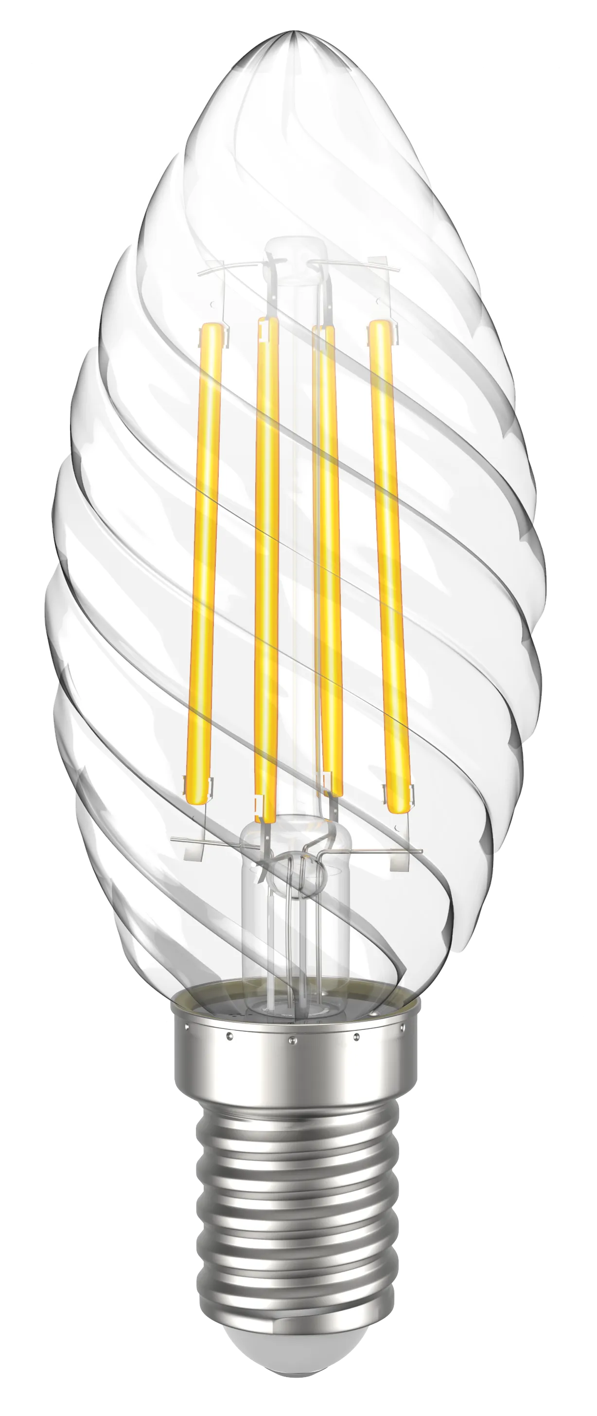 Лампа светодиодная CT35 свеча витая прозрачная 7Вт 230В 4000К E14 серия 360° IEK