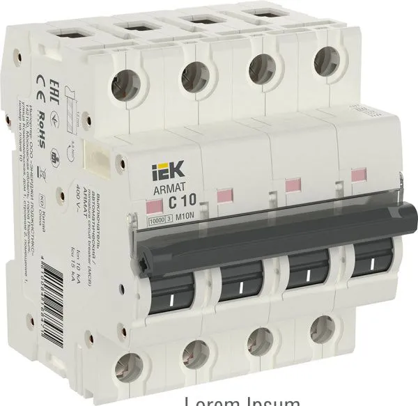 ARMAT Автоматический выключатель M10N 4P C 10А IEK AR-M10N-4-C010