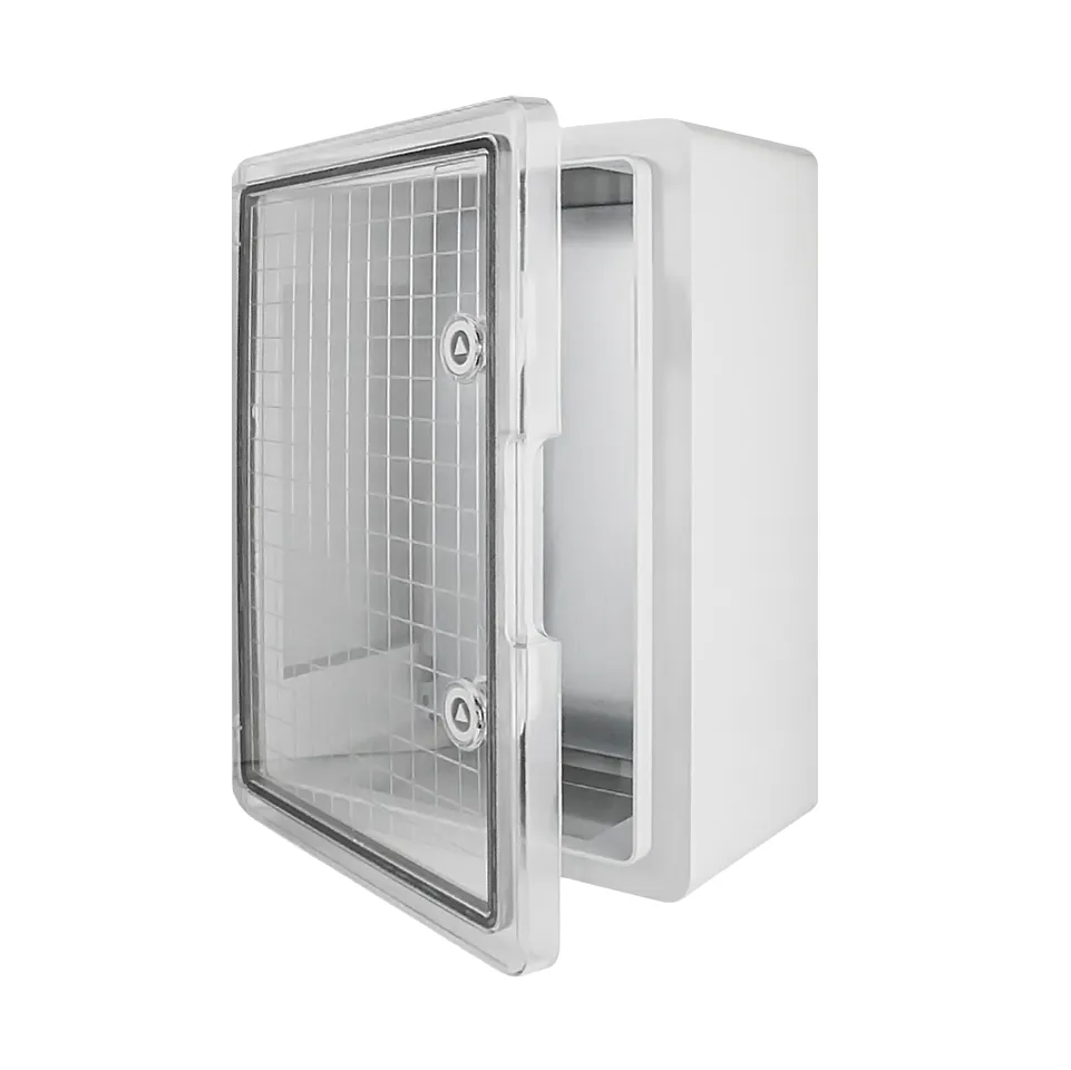 Корпус пластиковый ЩМПп 400х300х220мм прозрачная дверь IP65 DEKRON