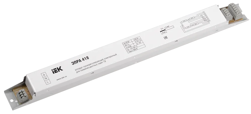 ЭПРА 418 для линейных ЛЛ Т8 IEK