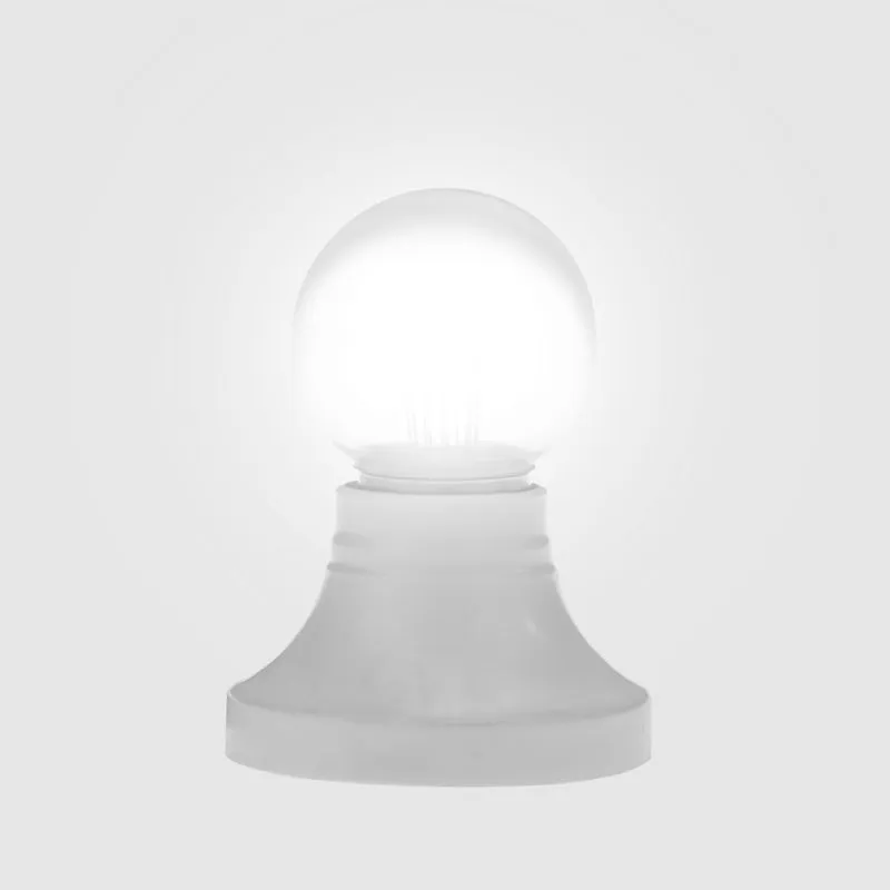 Ретро-лампа светодиодная, диаметр 45мм, E27, 6 LED, 2Вт, БЕЛЫЙ, прозрачная колба, 230В NEON-NIGHT - Фото 3