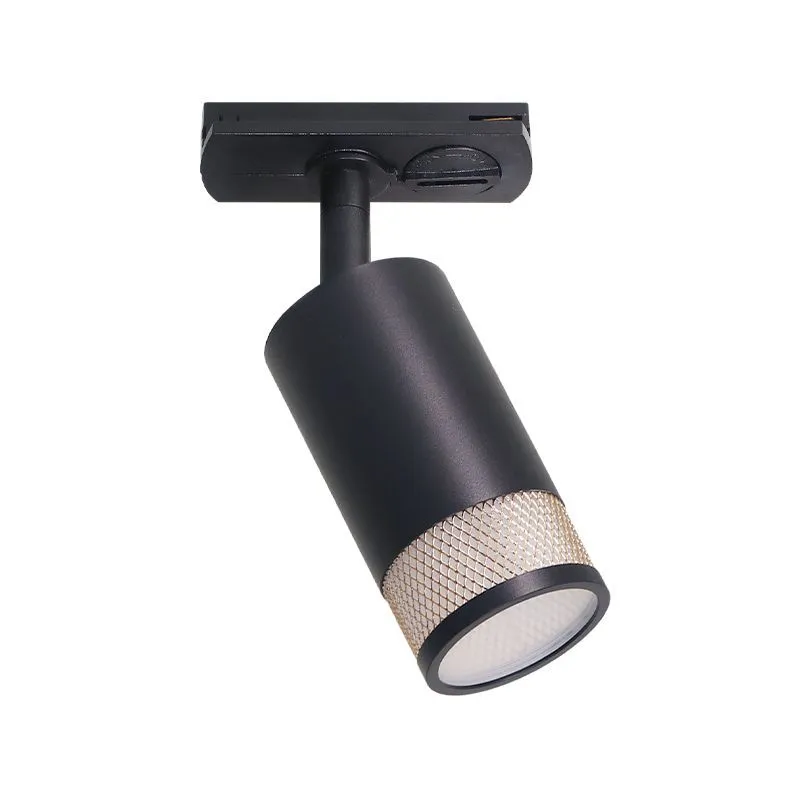 Трековый светильник WOLTA WTL-GU10/12BG Rete под лампу GU10 IP20 Черный/золото Φ55*175*85mm WTL-GU10/12BG