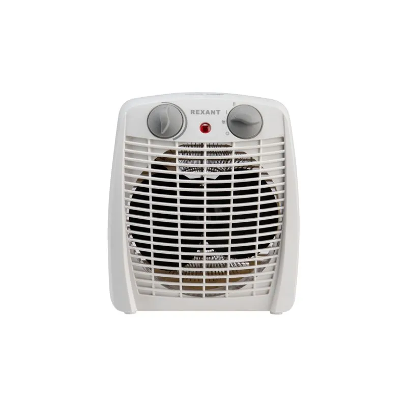 Тепловентилятор электрический настольный 2кВт со спиральным нагревательным элементом, белый REXANT - Фото 3