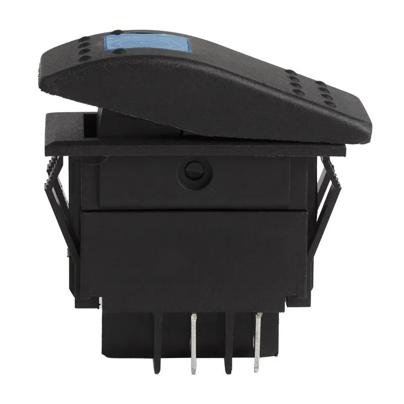 Выключатель клавишный 24V 35А (4с) ON-OFF синий с подсветкой  REXANT - Фото 2