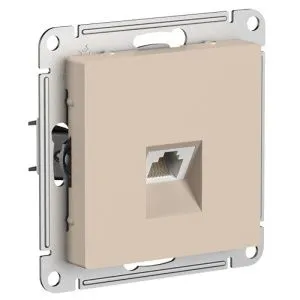 Розетка компьютерная AtlasDesign RJ45 кат.6А механизм песочн. SE ATN001286