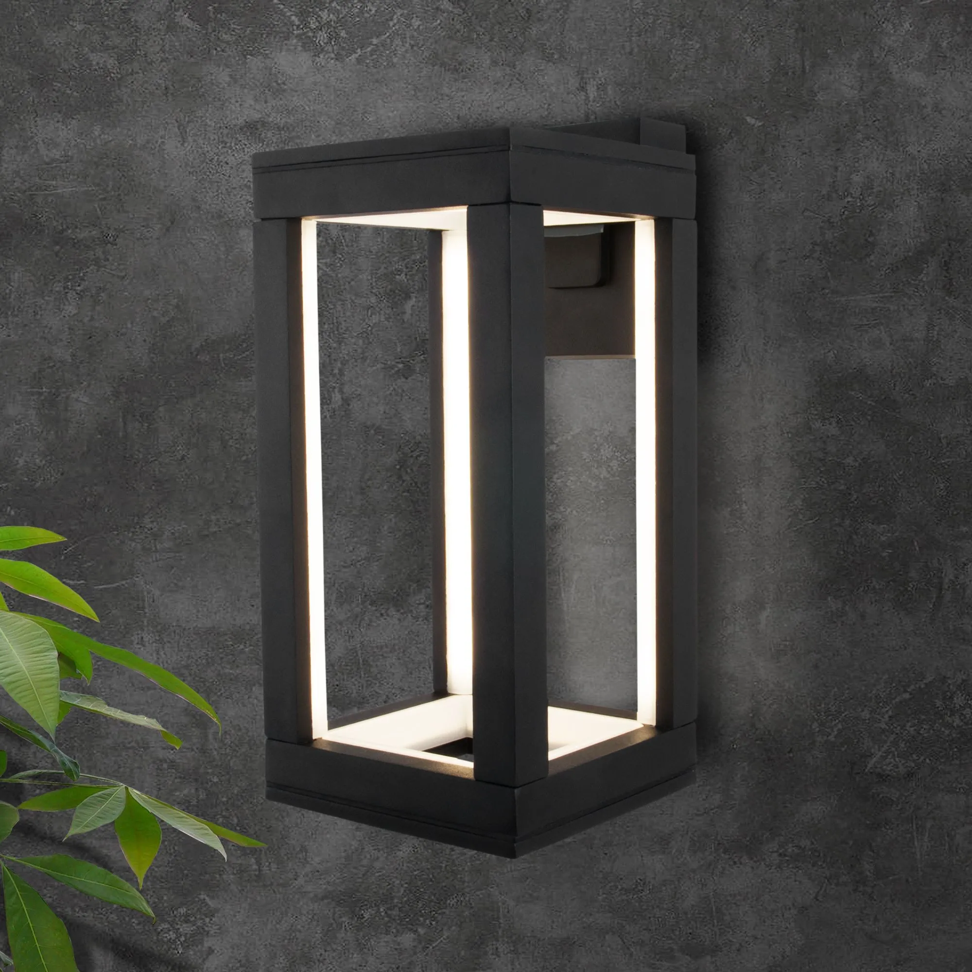 Светильник светодиодный уличный настенный Frame LED IP54 1527 TECHNO LED черный Elektrostandard - Фото 2