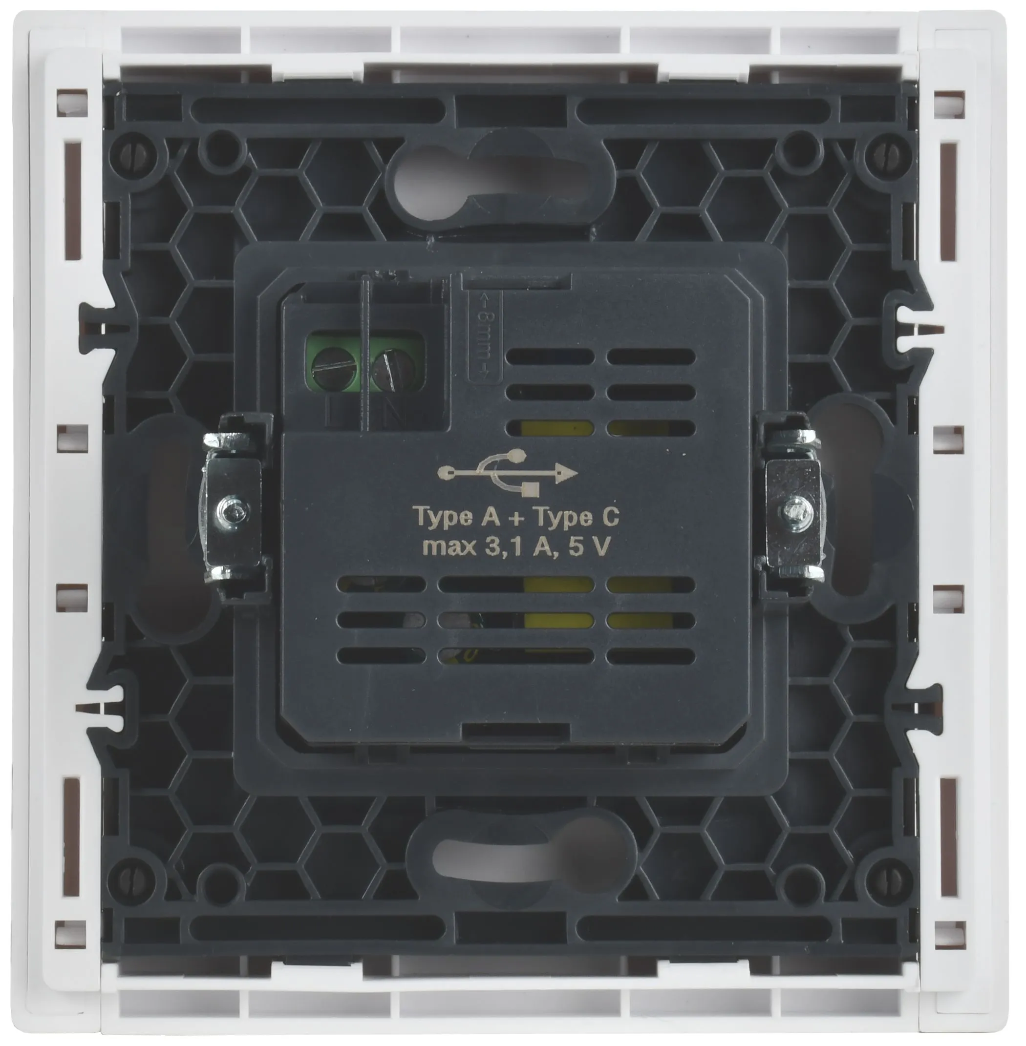 FORTE&PIANO Розетка USB A+C 3,1А FP250 белый IEK для дома - Фото 3