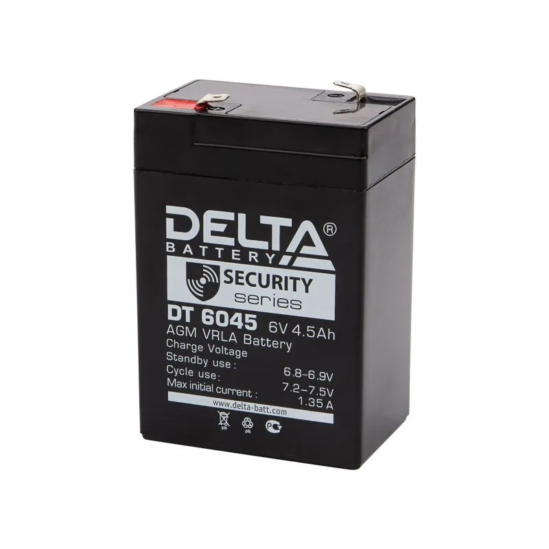 Батарея аккумуляторная 6В, 4,5Ач, 1 штука 30-6045-4