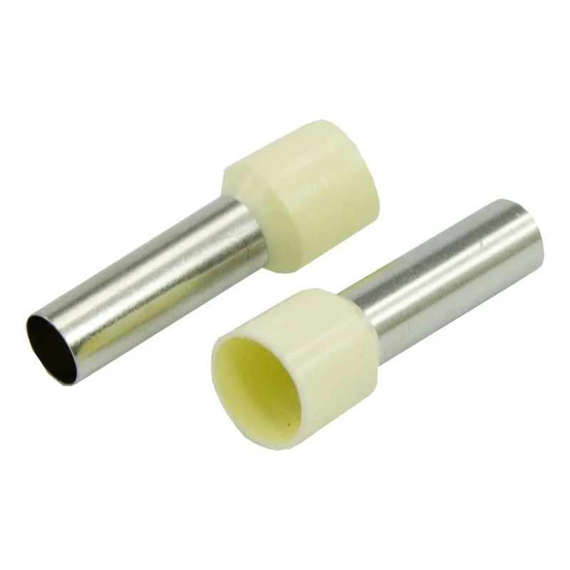 Наконечник штыревой втулочный изолированный F-18 мм 16 мм² (НШВи 16-18) слоновая кость REXANT - Фото 3