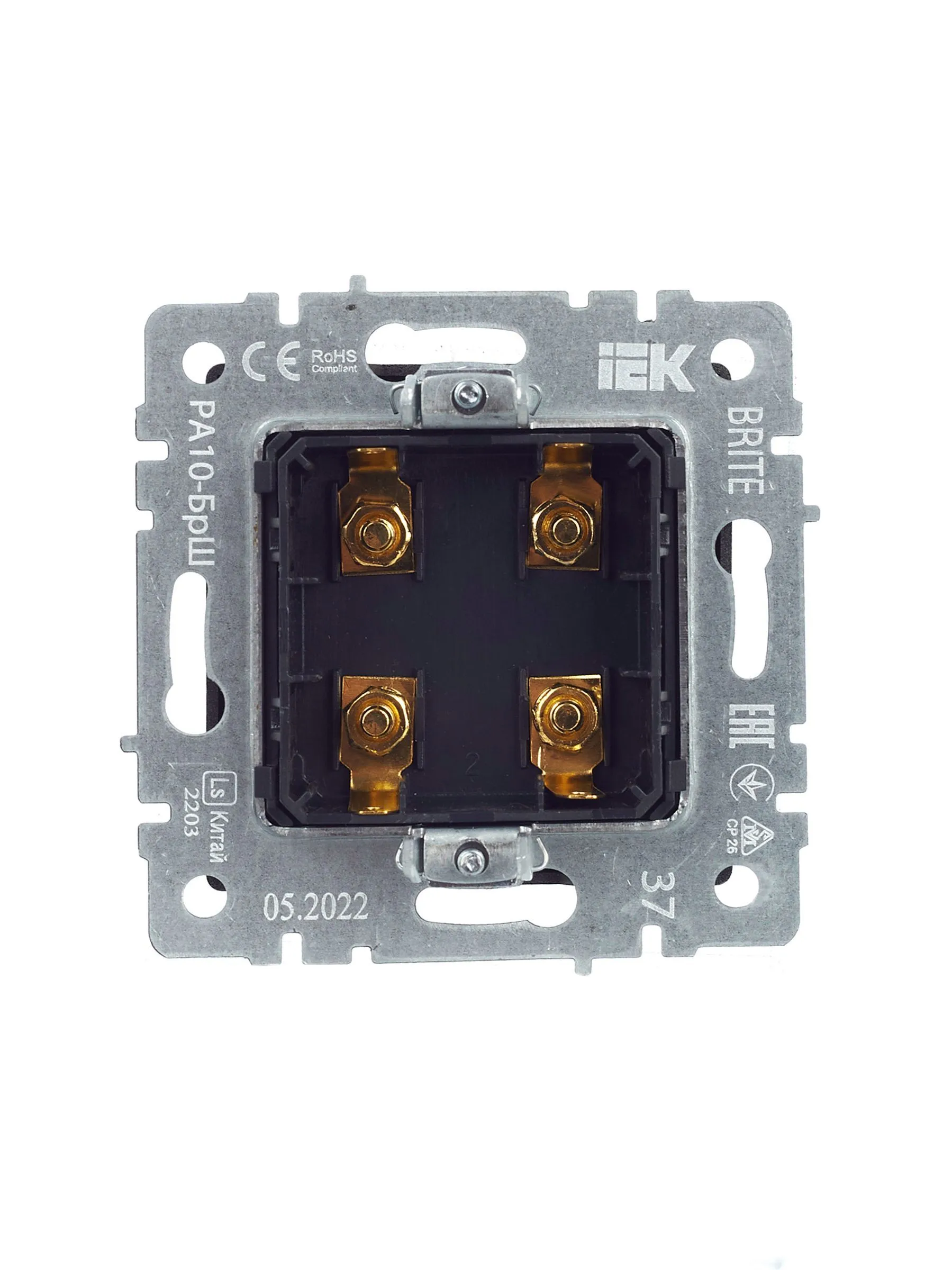 BRITE Аудиорозетка 4-местная РА10-БрШ шампань IEK - Фото 5