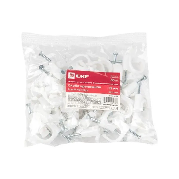 Скоба крепежная круглая (12мм (50шт.) EKF - Фото 2