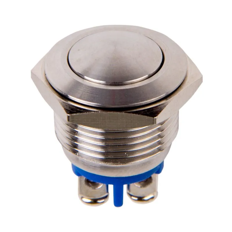 Кнопка антивандальная Ø16 Б/Фикс (2c винт) OFF-(ON) сфера (A16-A2) REXANT (в упак. 1шт.) - Фото 4