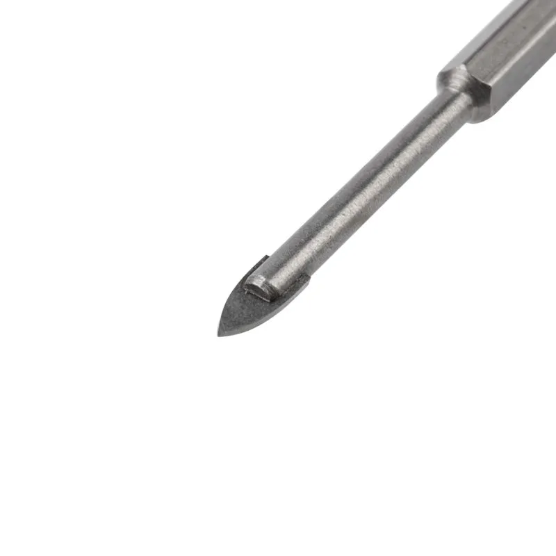 Сверло по стеклу и керамике 5 мм, 2 грани, шестигранный хвостовик Kranz - Фото 2