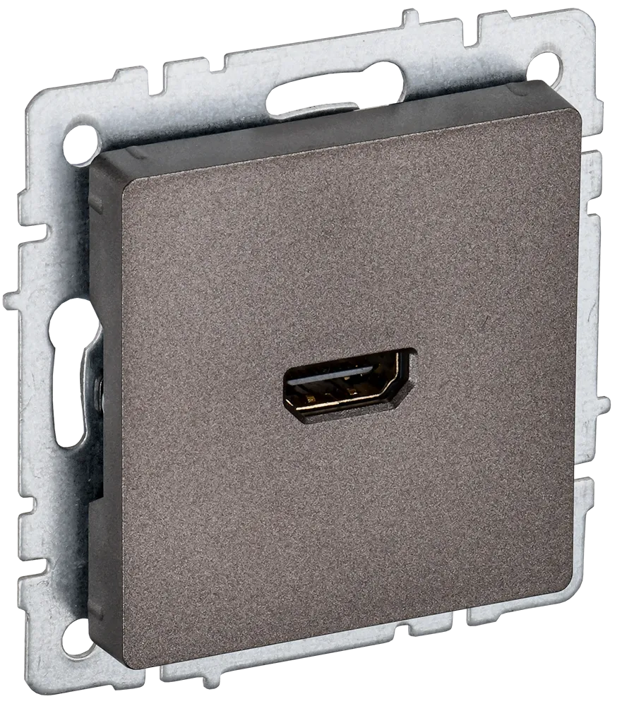 BRITE Розетка HDMI РHDMI-0-БрТБ темная бронза IEK