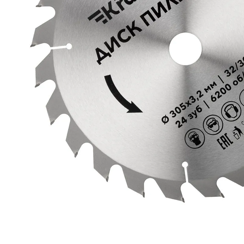 Диск пильный 305 мм х 24 зуб х 32/30 мм KRANZ - Фото 2