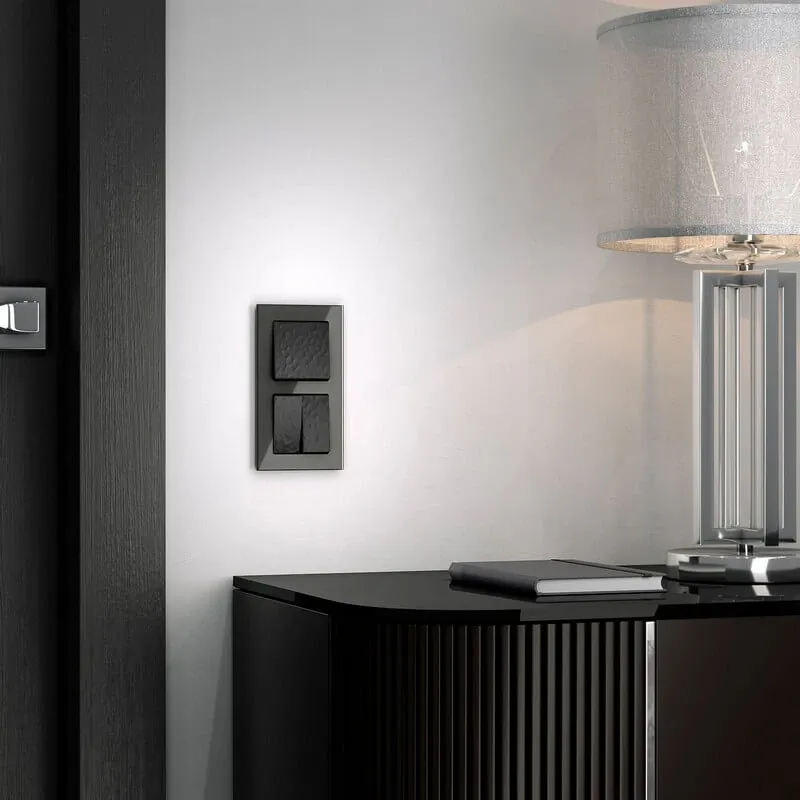 Выключатель одноклавишный (hammer черный) Werkel - Фото 3