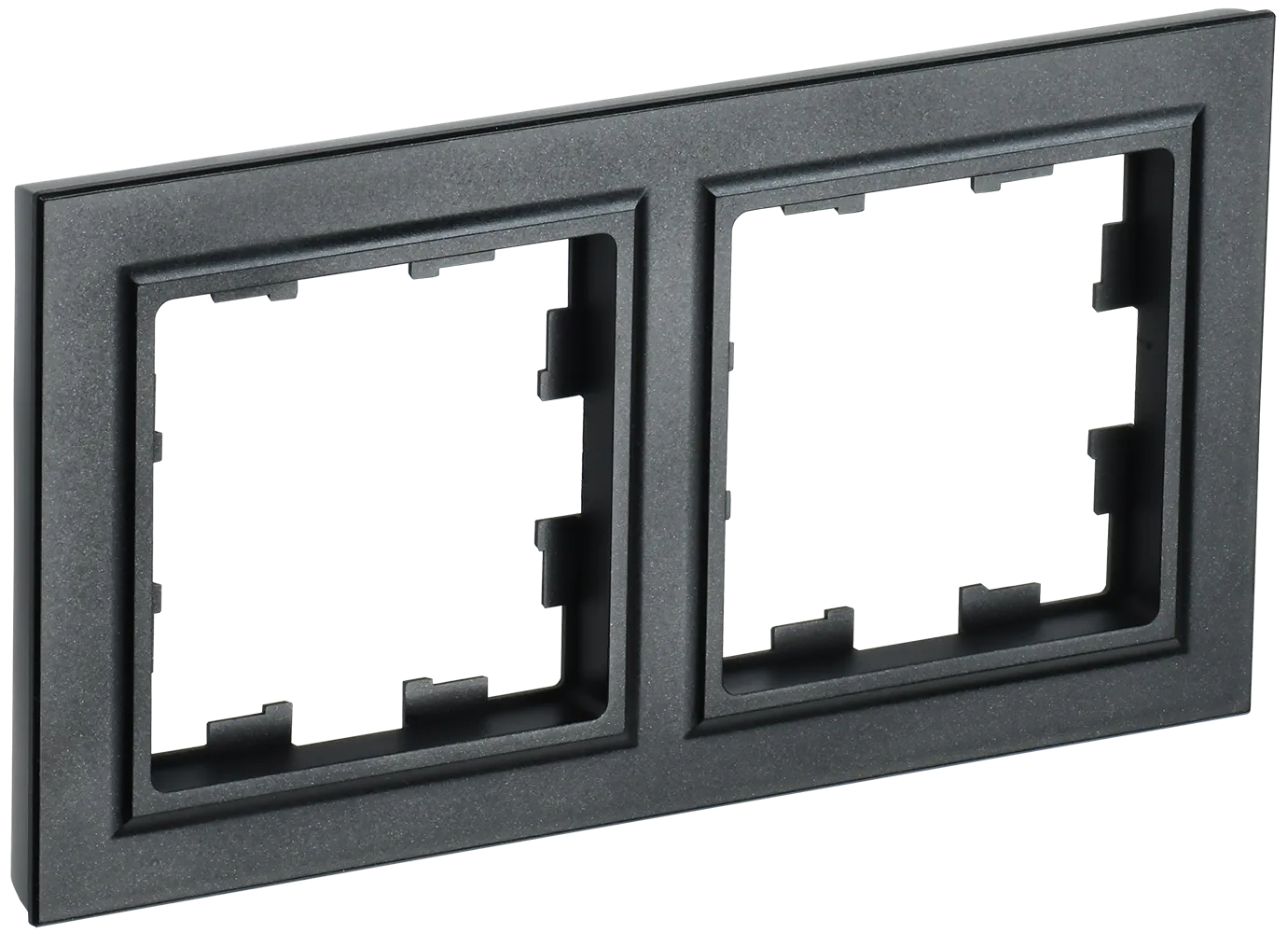 BRITE Рамка 2-местная РУ-2-БрЧ черный IEK