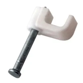 Крепеж кабеля плоский 4х2 мм, белый (20 шт/уп) REXANT - Фото 2