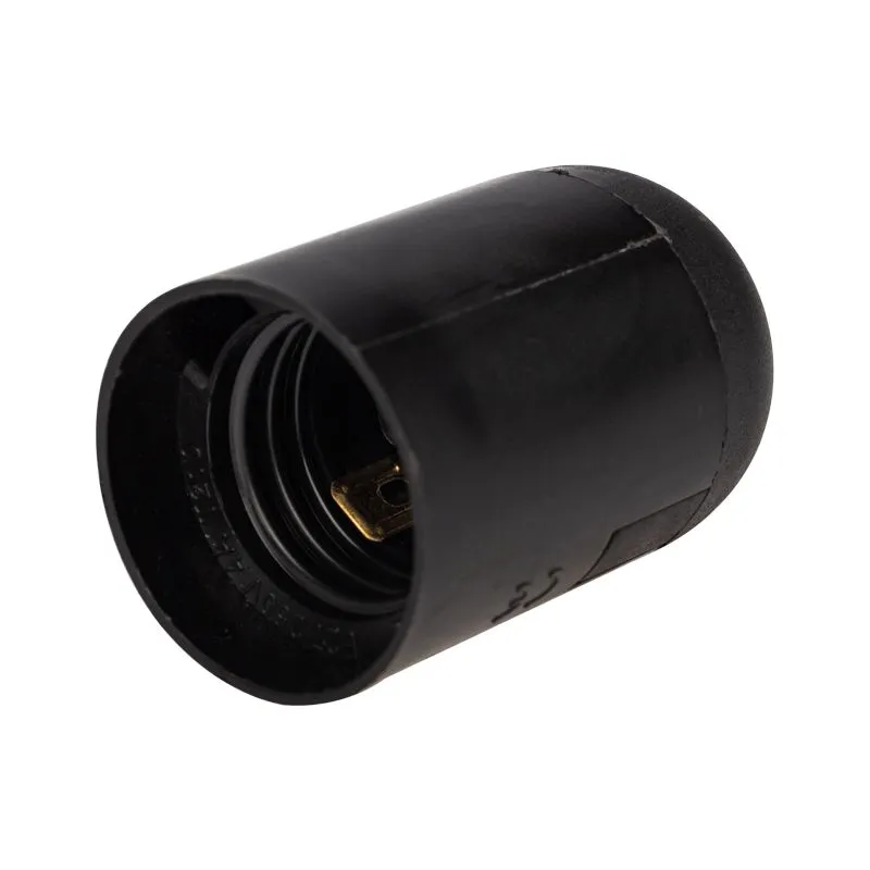 Патрон пластиковый термостойкий подвесной Е27 черный REXANT 11-8828