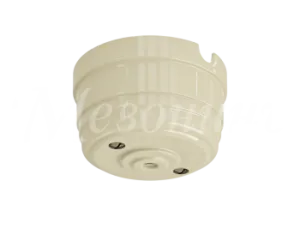 Корпус розетки потолочной фарфоровый, D70x40, цвет - слоновая кость GE70811-02