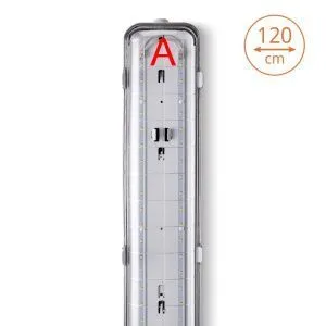 Светильник WOLTA STD ДСП14-54-042-6К с БАП EM1 54Вт 6500К IP65 Прозрачный 7000лм 1262х124х85мм 1/1 ДСП14-54-042-6К