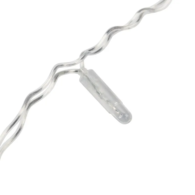 Гирлянда Светодиодный Дождь 2х1,5м, постоянное свечение, прозрачный провод, 230 В, диоды РОЗОВЫЕ (шн - Фото 3