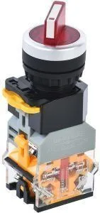 Переключатель D8-11XD2 на 2 положения 1з+1р с подсветкой красный IEK BSW30-11XD2-3-14-2-K04