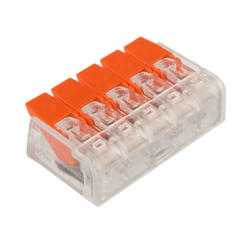 Универсальная компактная клемма СМК 221-415, 5-проводная до 4,0 мм² (40 шт./уп.) REXANT - Фото 4