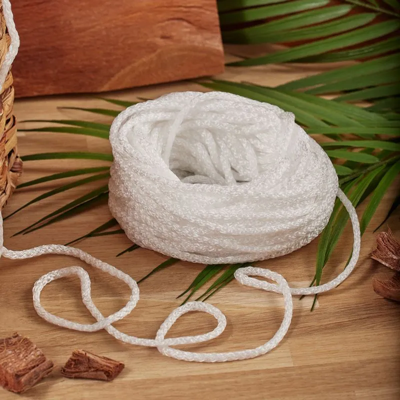 Шнур 4 мм 20 м белый REXANT - Фото 2